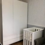 Quarto Infantil, Papel de Parede, Estampado, Liso, Papel de Parede de Bolinhas, Cinza, Branco